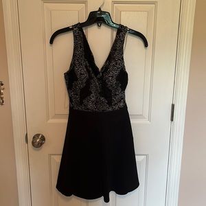 Xtraordinary beaded glitter skater homecoming dress